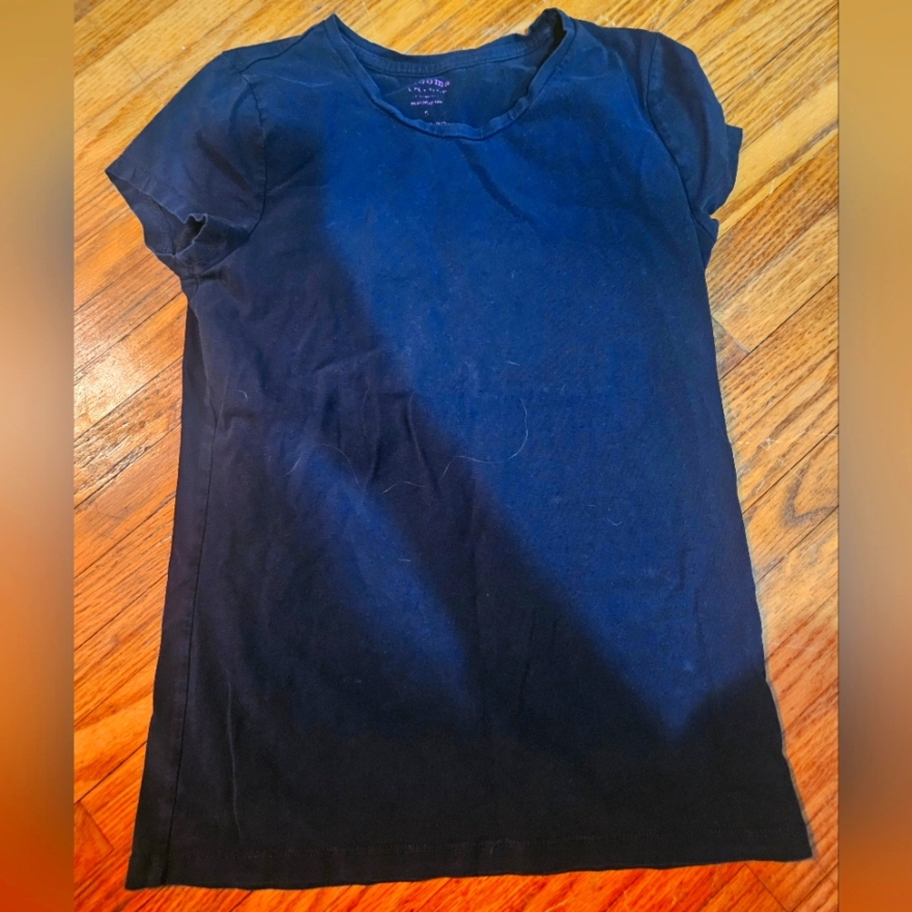 Sonoma Black Crew Neck Short Sleeve Tee Shirt Size Small